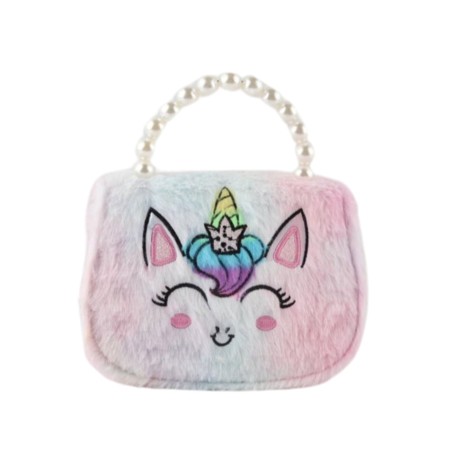 A1836 Fluffy Unicorn Handbag / Crossbody