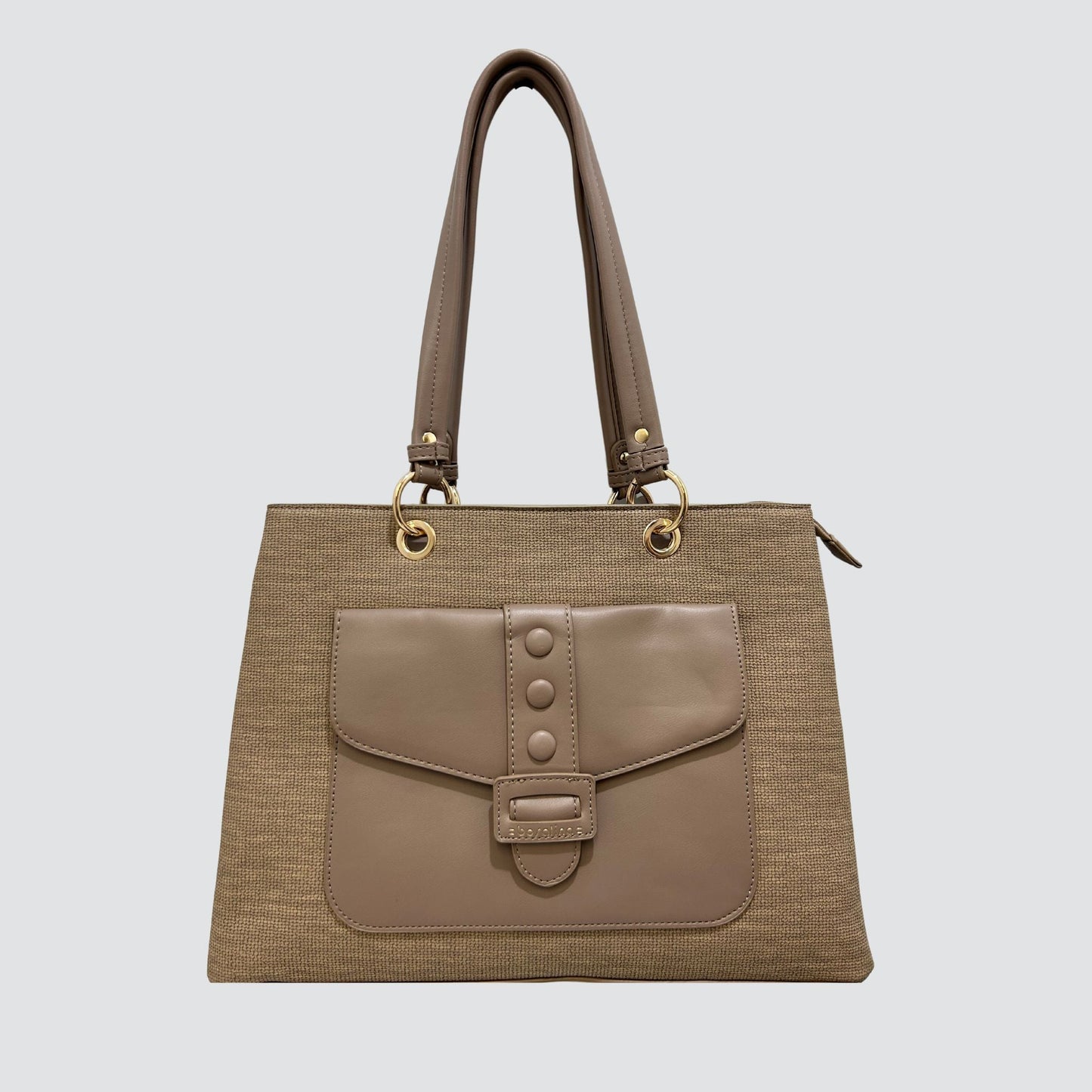 Taupe Bosalina Double Sectioned Handbag