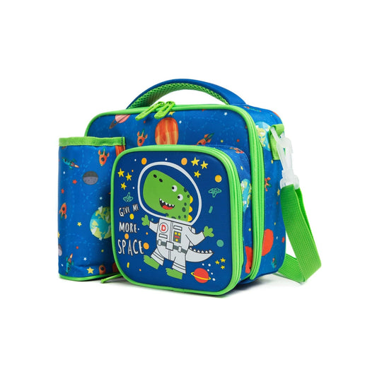 Boys Space Dinosaur Insulated Lunch Bag