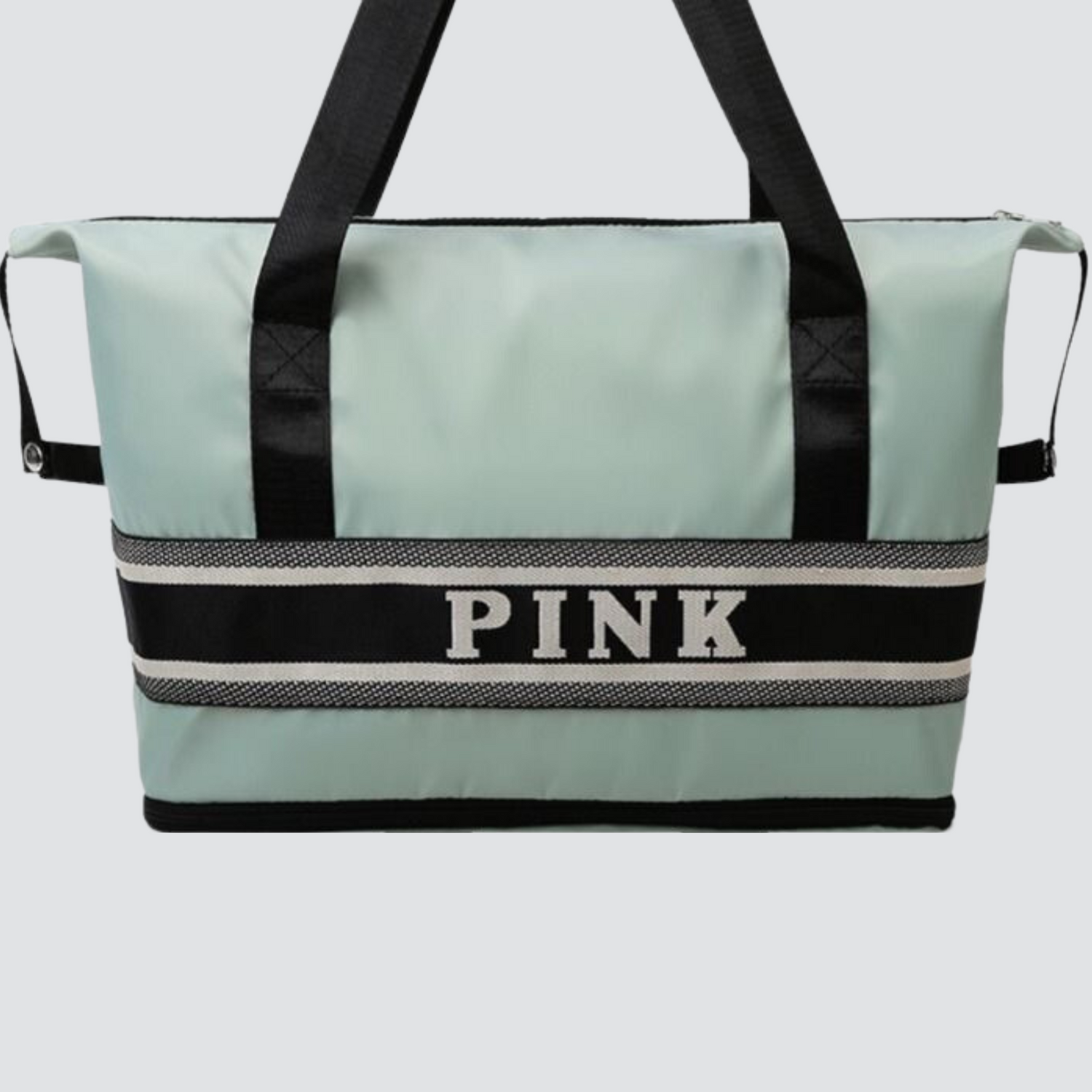 Green PINK Tote / Duffel Bag