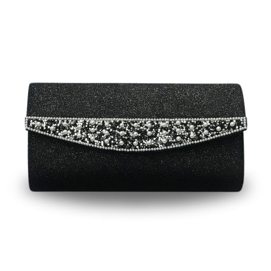 K1028 Glitter Clutch with Shoulder Strap