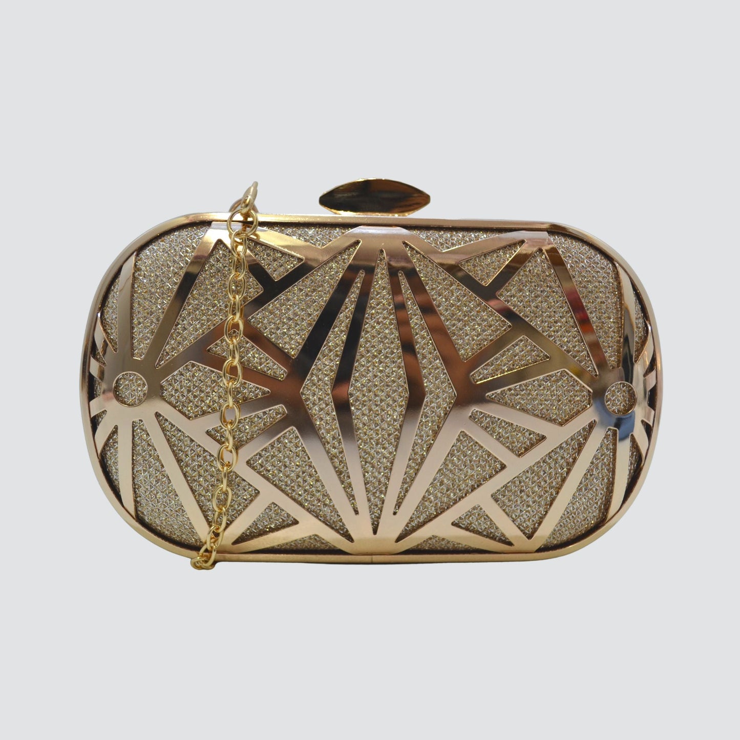 A1431 Geometric Pattern Women Glitter Clutch