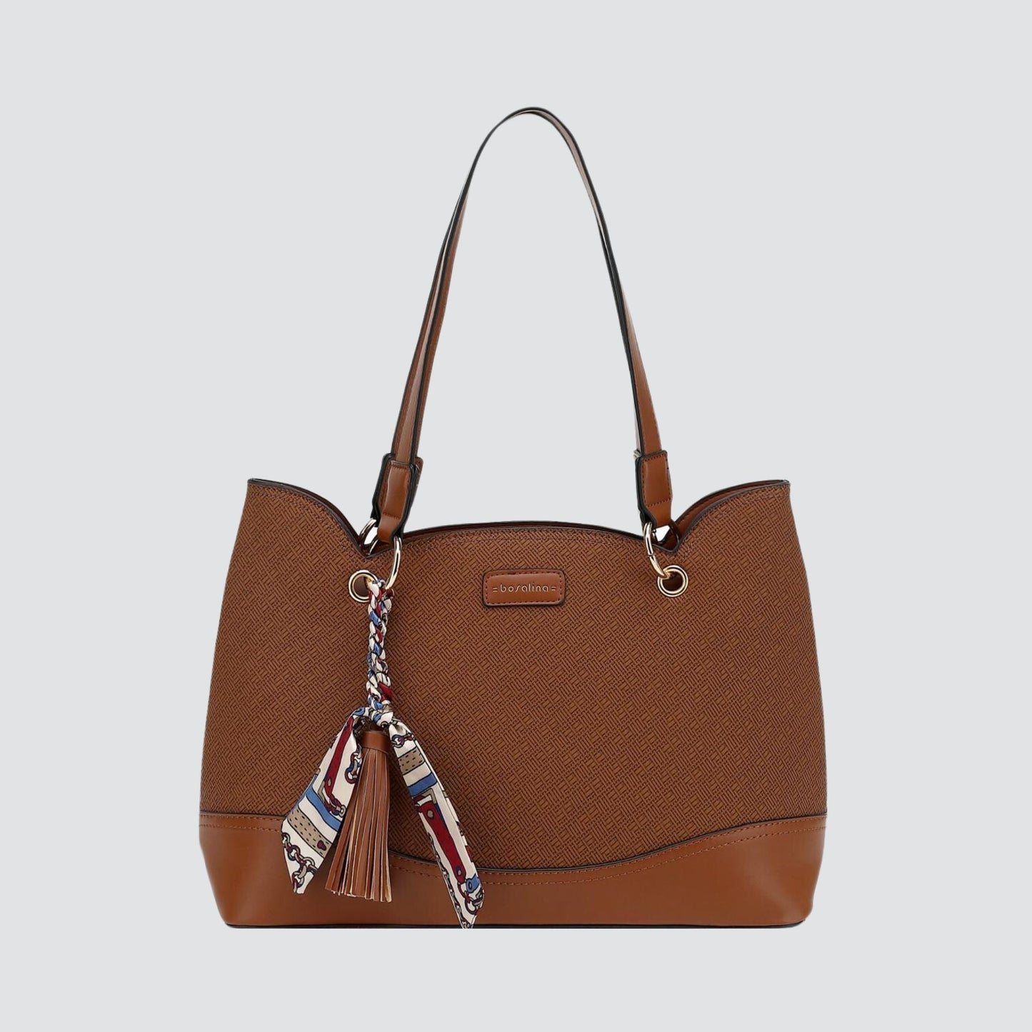 Cognac 3-Sectioned Bosalina Handbag