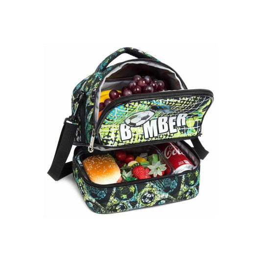 Boys Football Insulated Lunch Bag