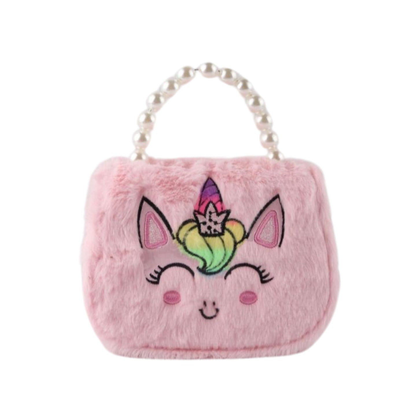 A1836 Fluffy Unicorn Handbag / Crossbody