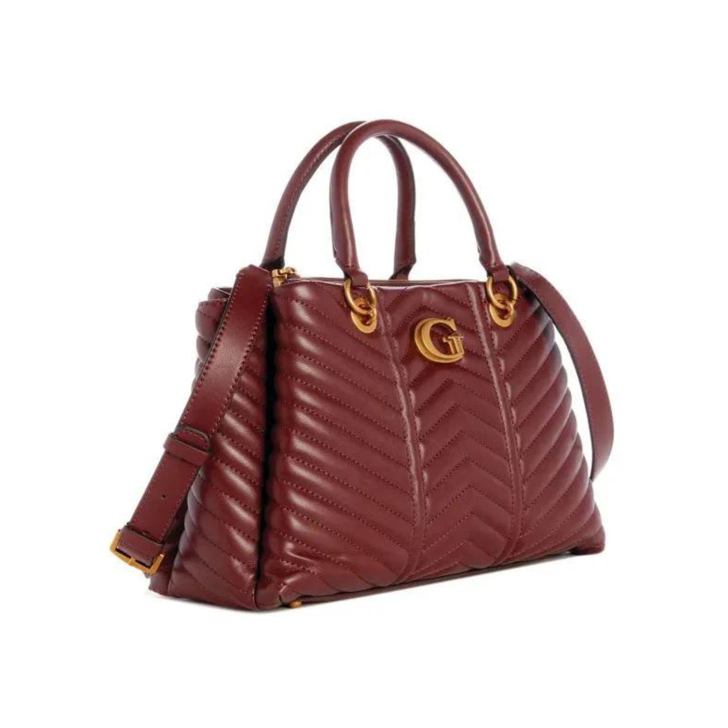 GUESS Lovide Girlfriend Satchel - Merlot