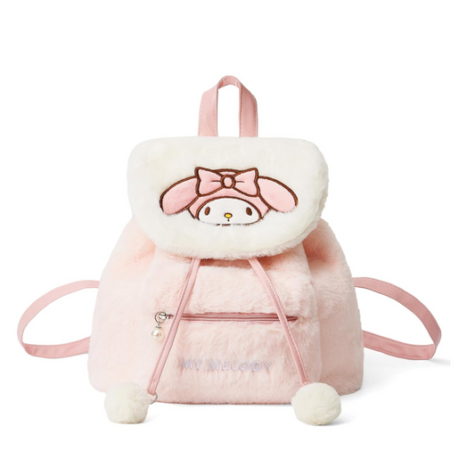 G379 Sanrio Plush Drawstring Backpack