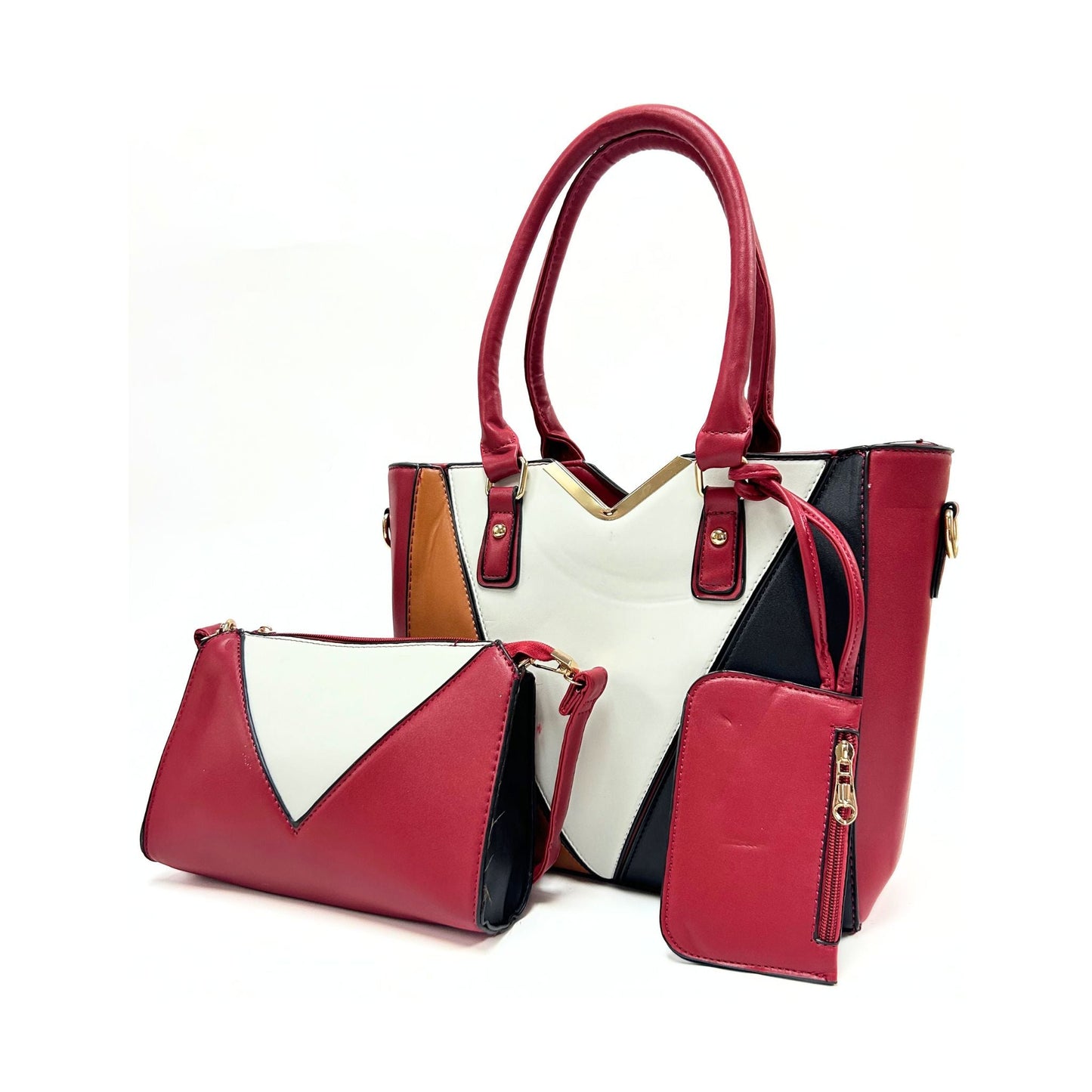 A078 Ladies 3pc Handbag Set