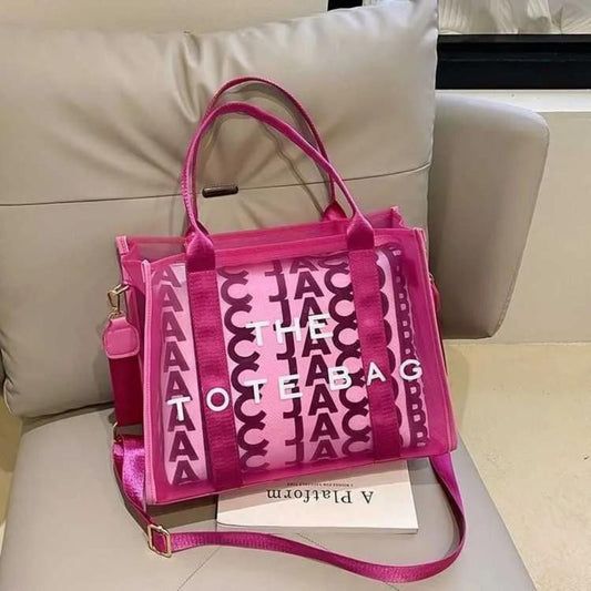 Fuchsia Pink The Tote Bag 2 Piece Set