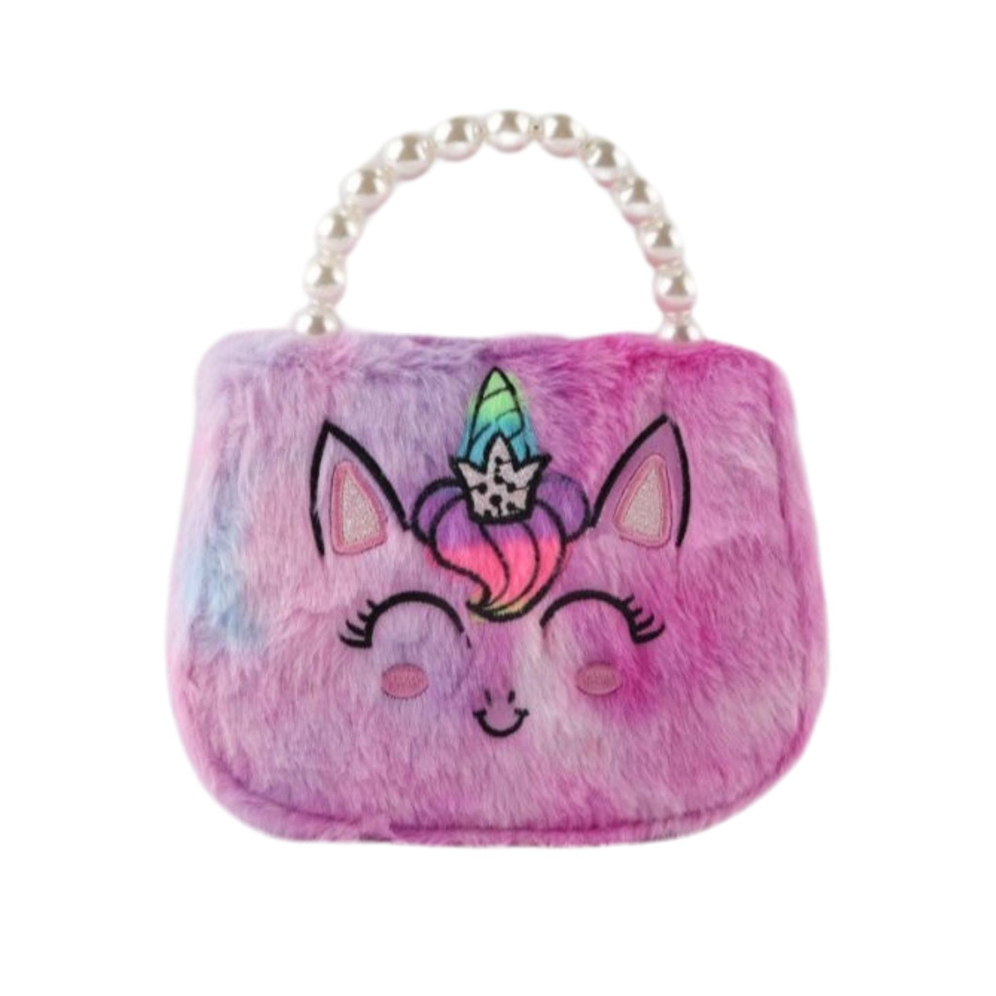 A1836 Fluffy Unicorn Handbag / Crossbody