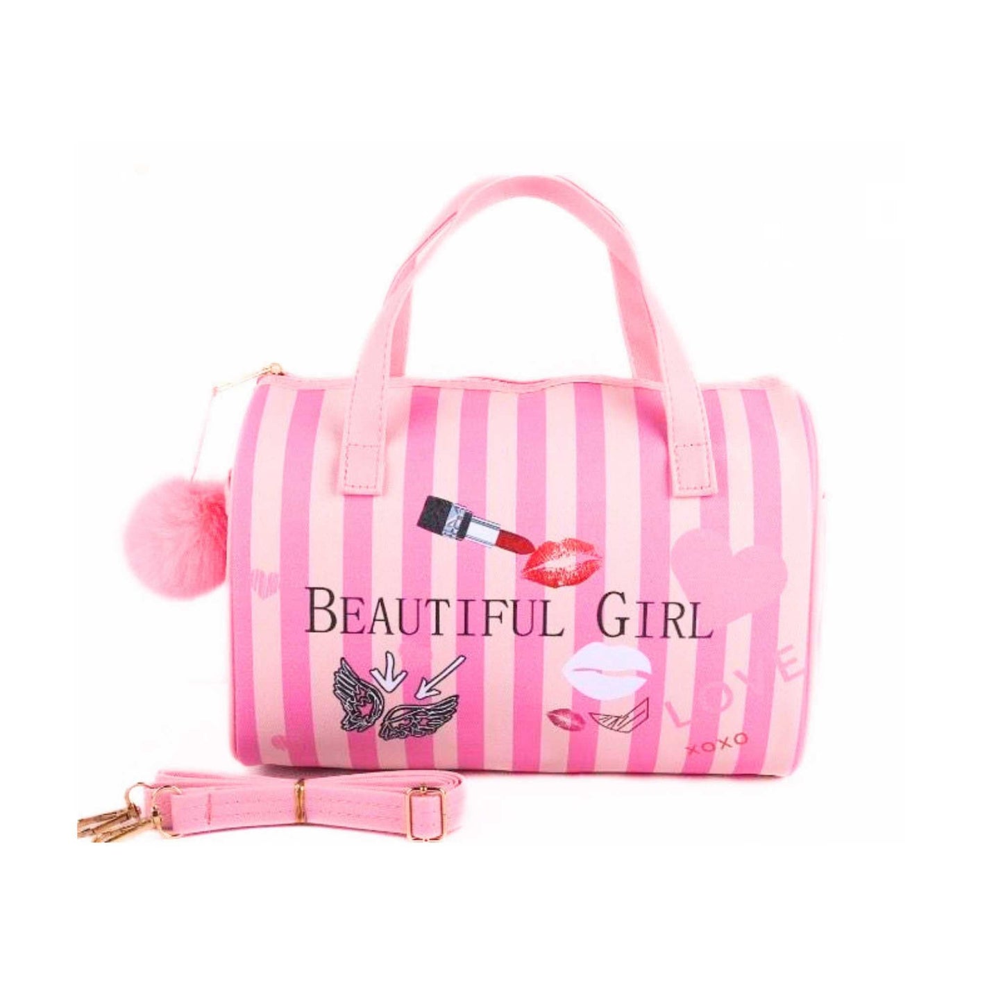 A1309 Beautiful Girl Mini Duffel Bag