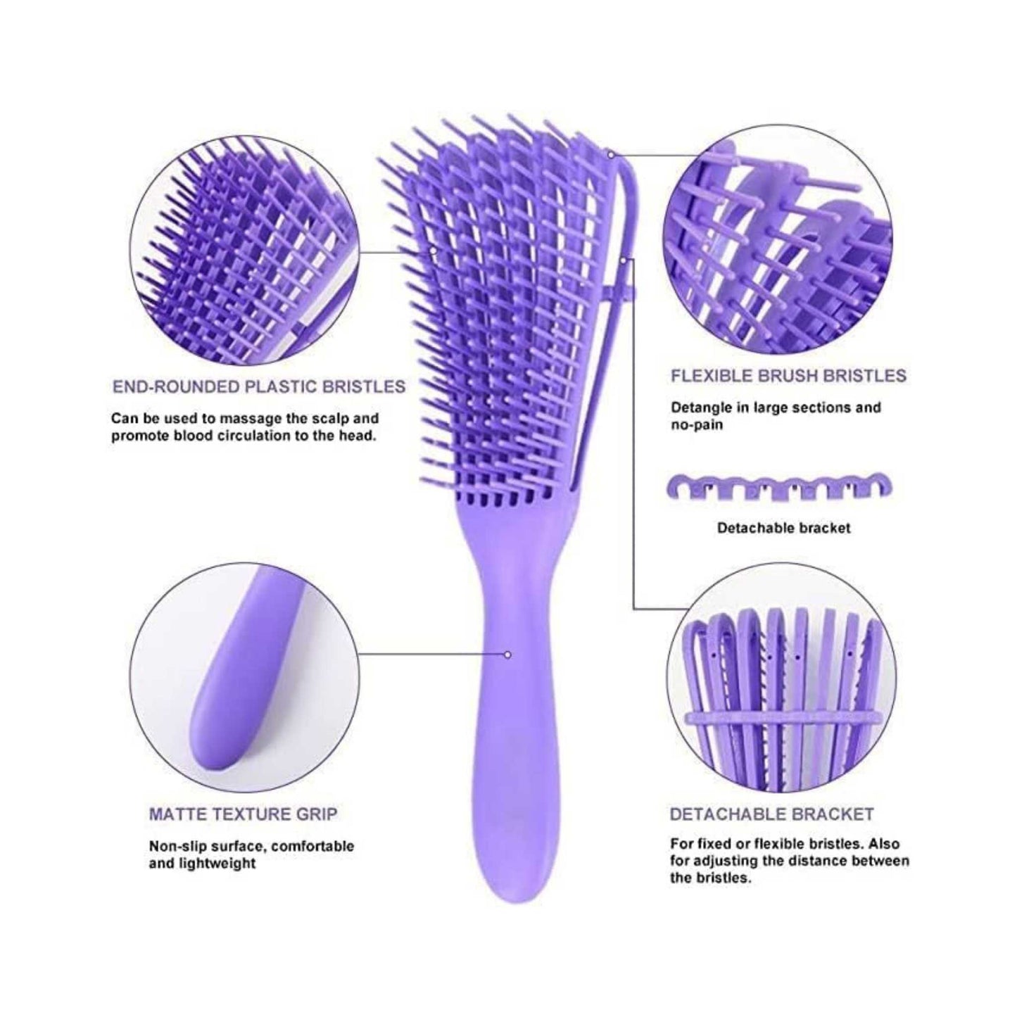 BZS01 Flexible Detangling Hairbrush