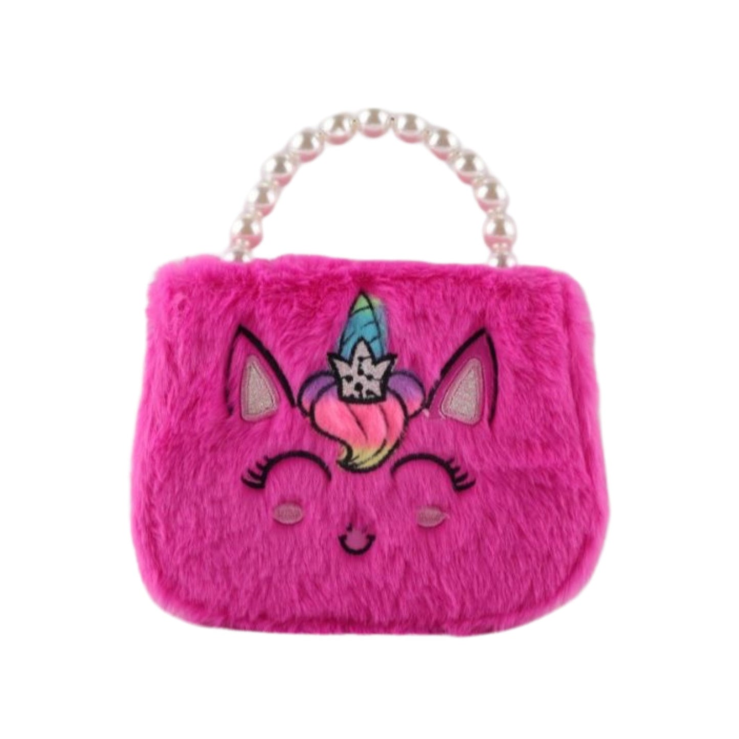 A1836 Fluffy Unicorn Handbag / Crossbody