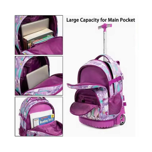 Unicorn 3-Piece Backpack Trolley Set