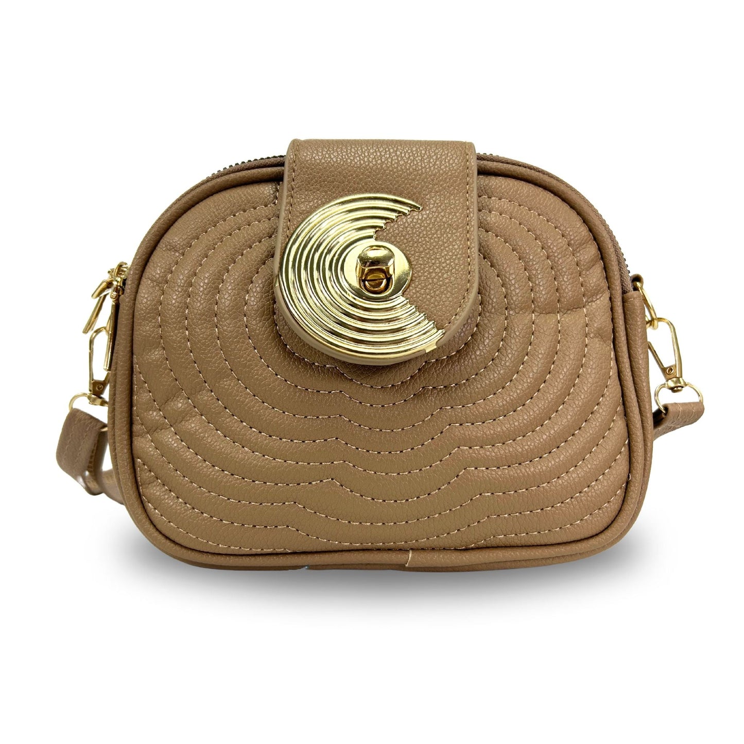 3LB139 Triple Sectioned Crossbody Bag