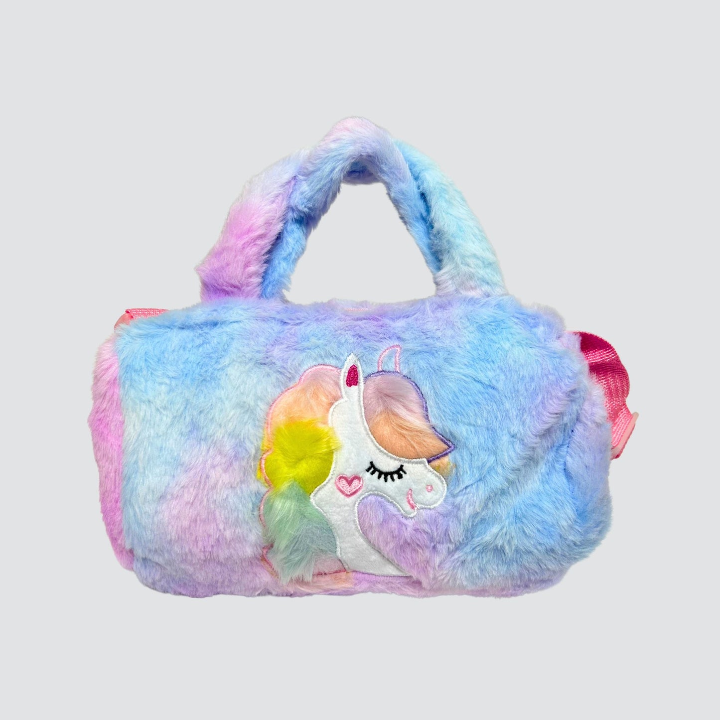 Purple Multicoloured Unicorn Plush Handbag / Crossbody