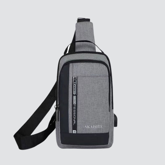 Grey Men Sling Bag