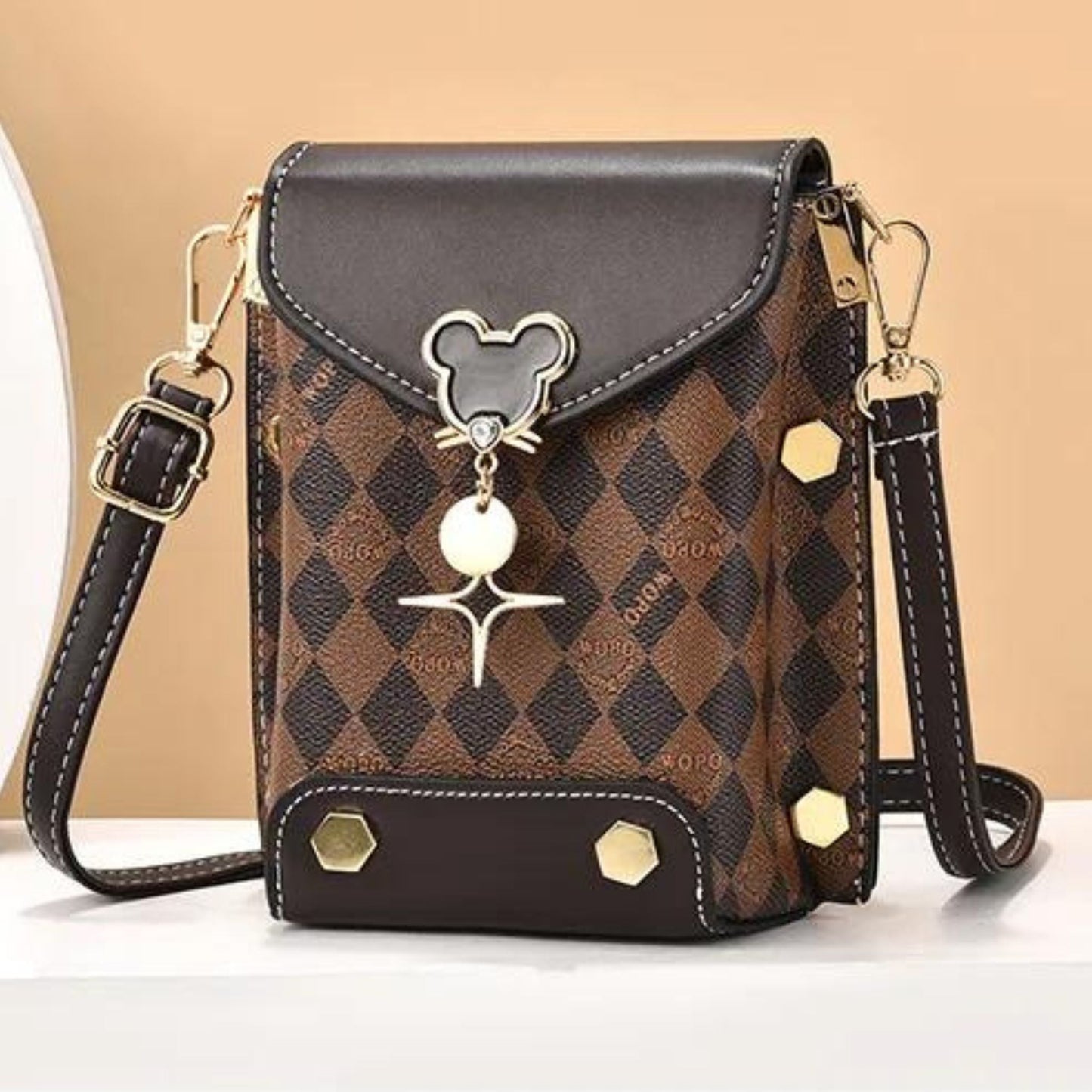 A1724 Minnie Mouse Crossbody Bag