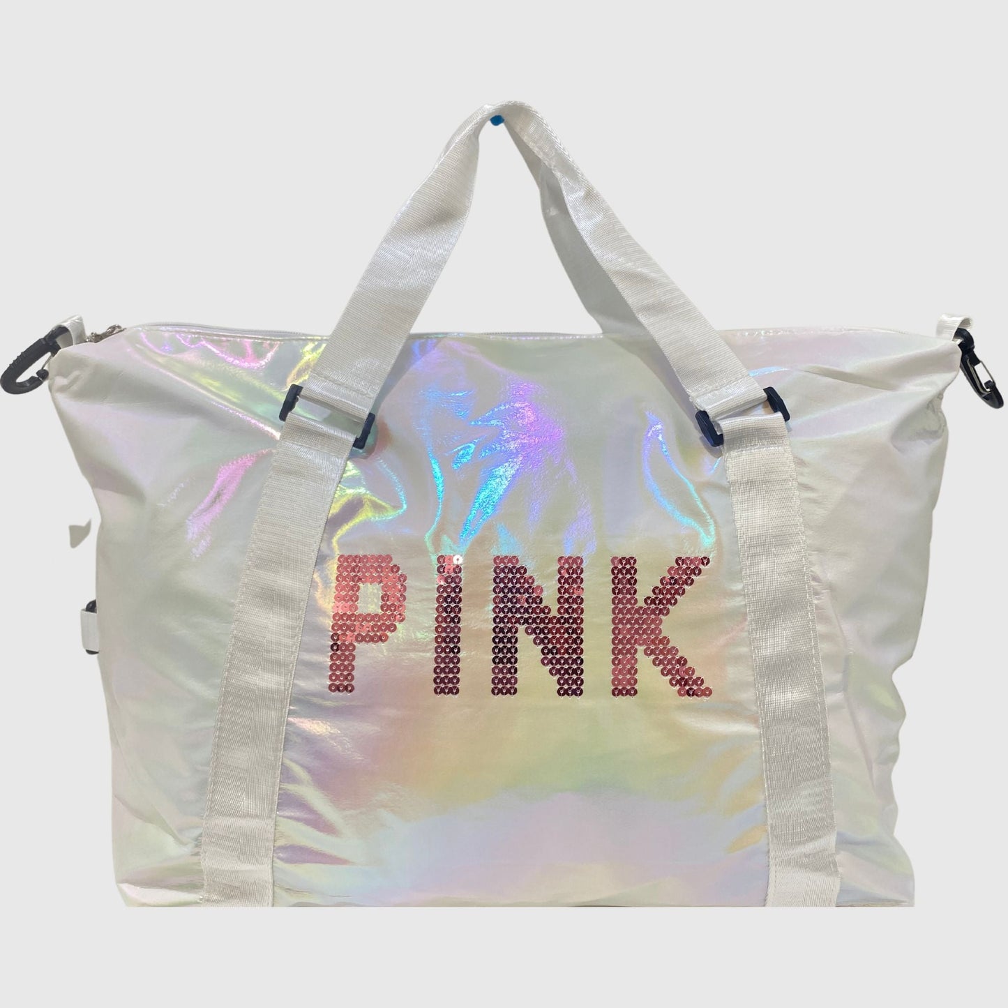 A1297 PINK Holographic Tote / Duffel Bag