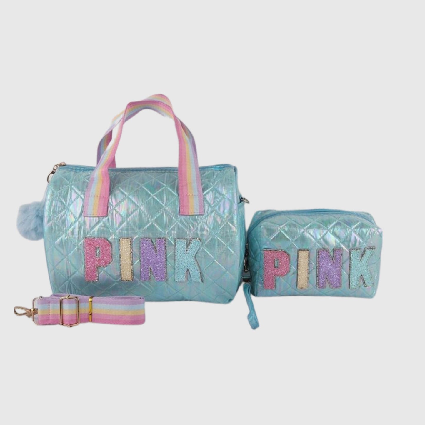 A044 PINK Mini Bag & Wristlet Set