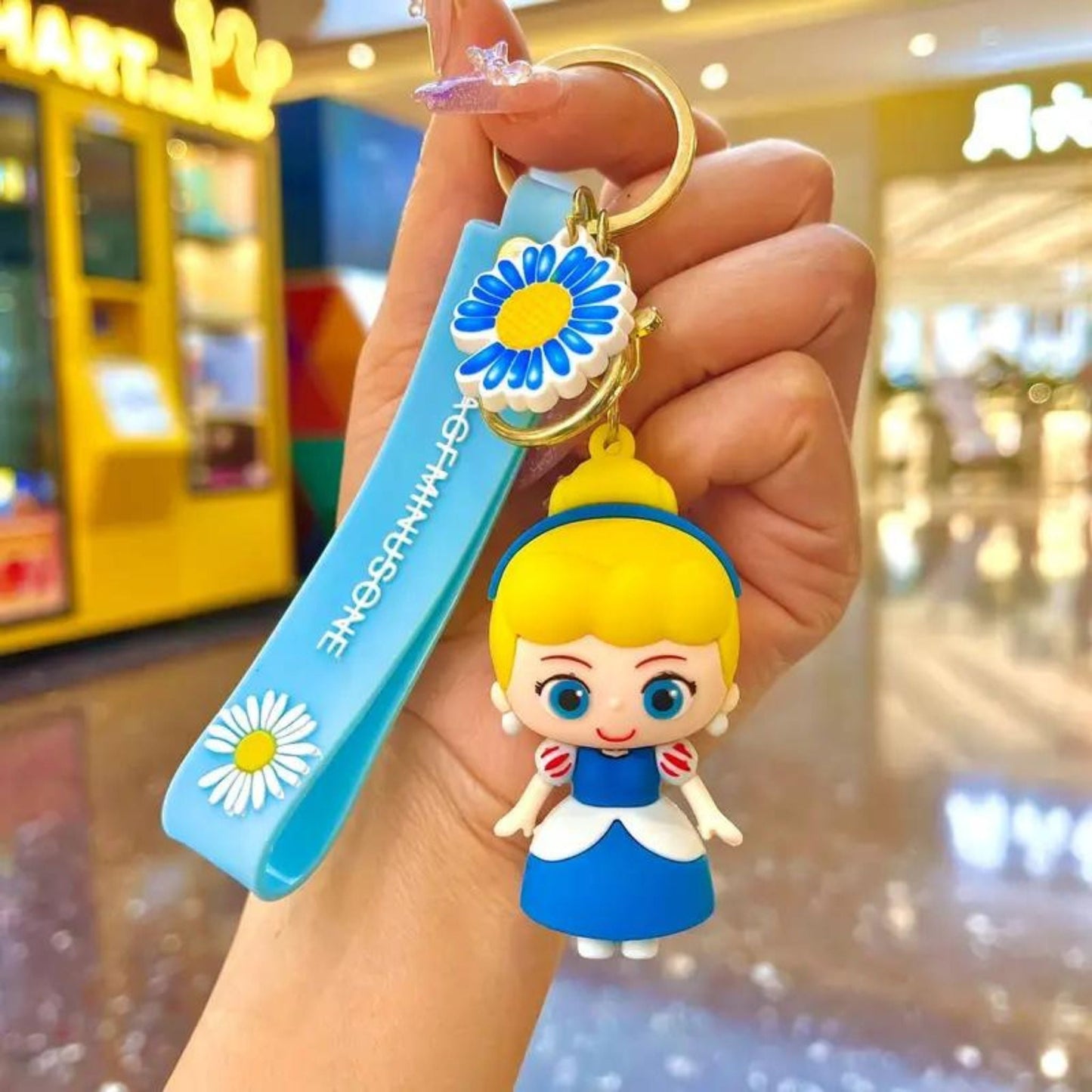 Disney Princess Silicone 3D Keychains