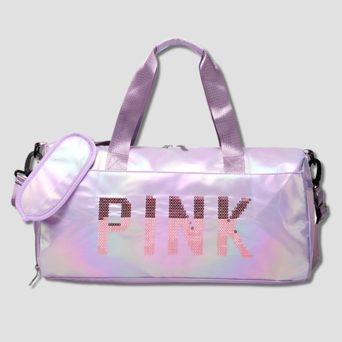 A1296 PINK DUFFEL BAG