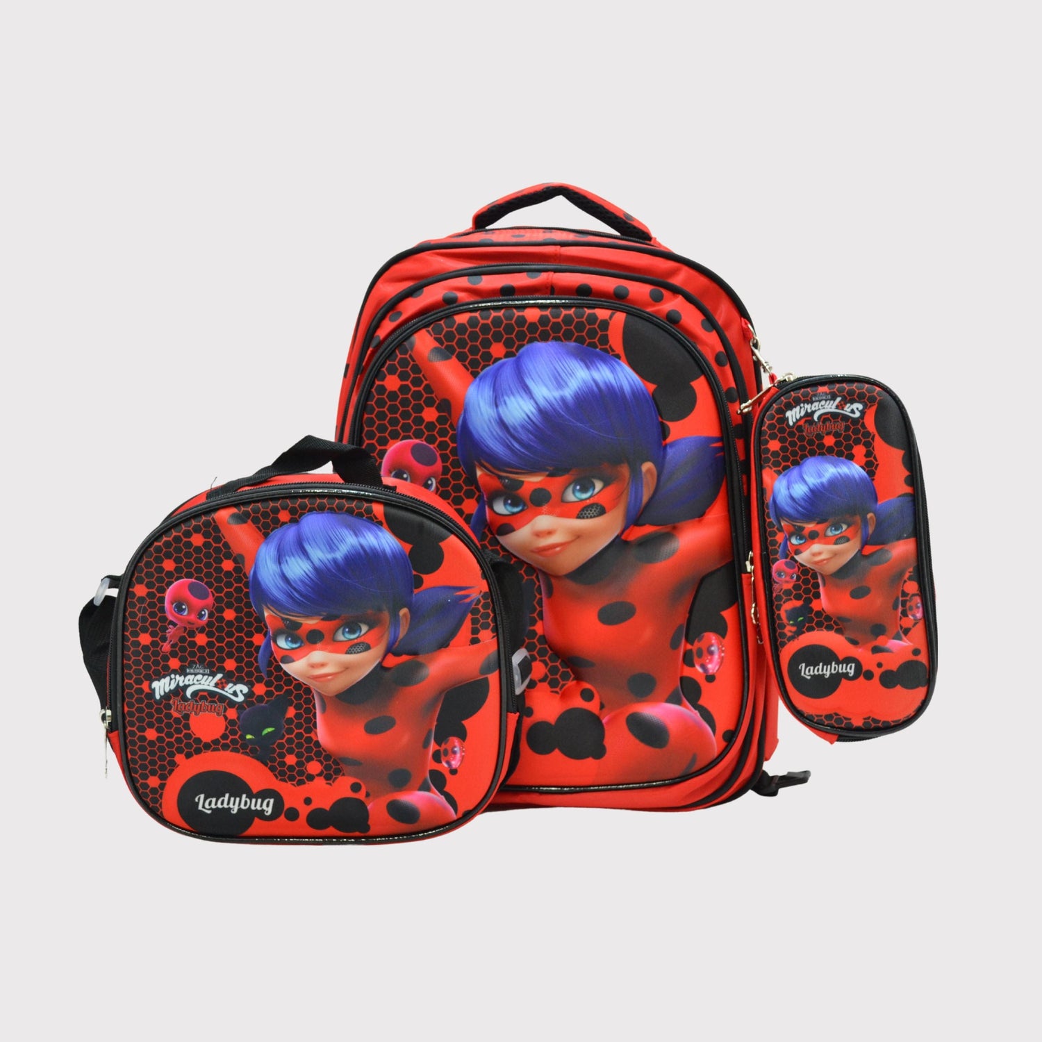 3603 Miraculous 3-Piece Backpack Set