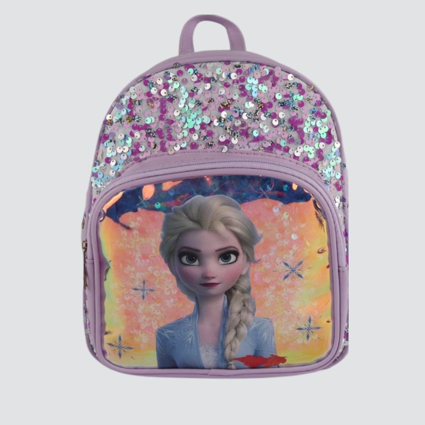 Purple Frozen Backpack With Sequins