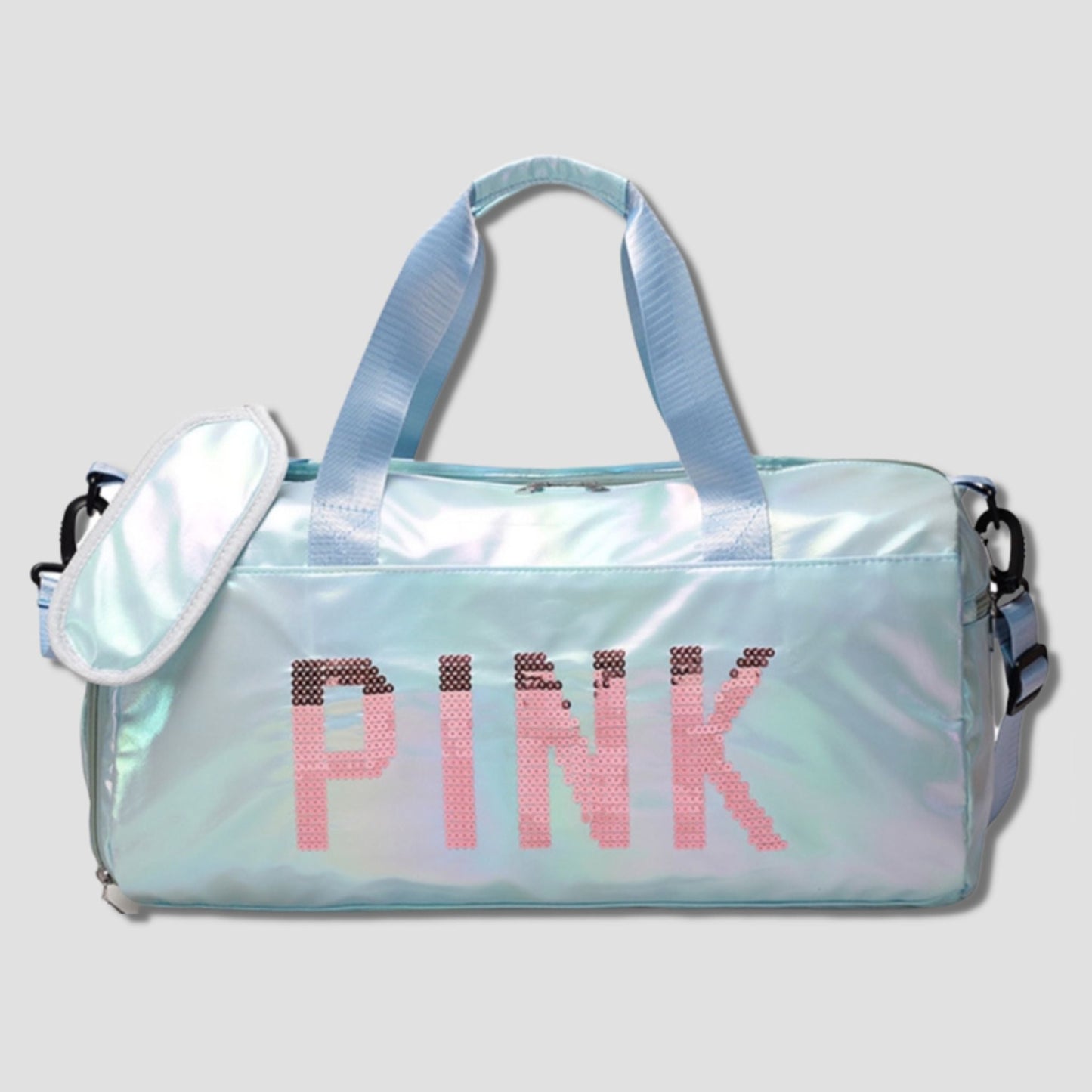 A1296 PINK DUFFEL BAG