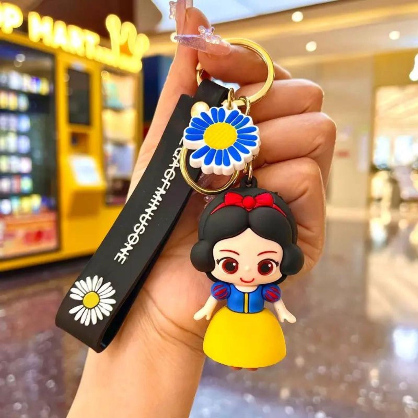 Disney Princess Silicone 3D Keychains