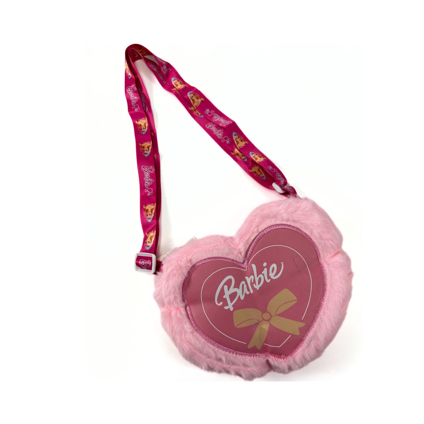 S3584 Barbie Heart Shaped Plush Crossbody