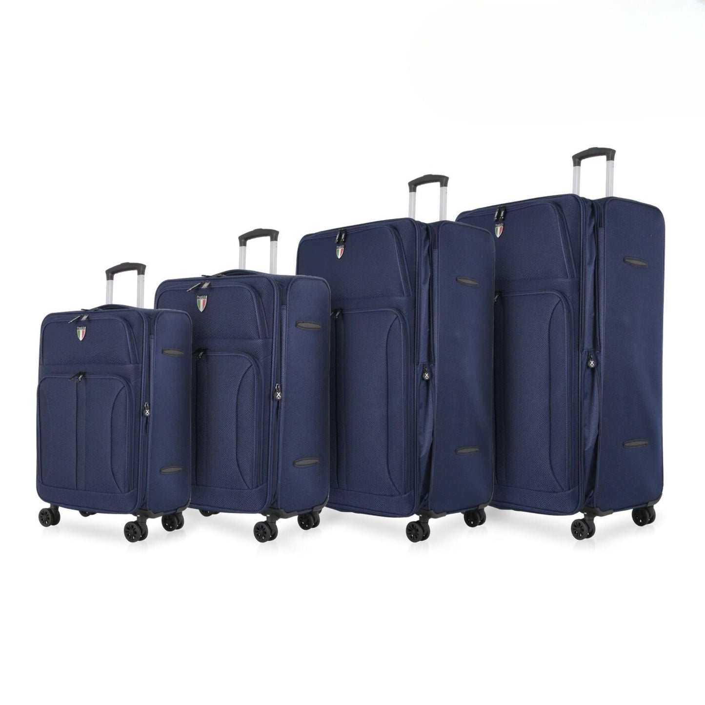 Tucci Navy Blue Softside Luggages