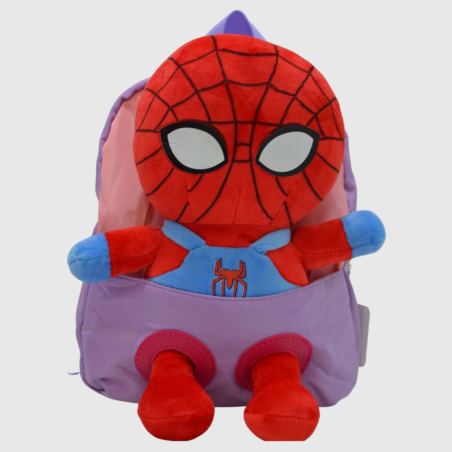 Lilac  Mini Backpack With Red Removable Spider-Man Plush Toy