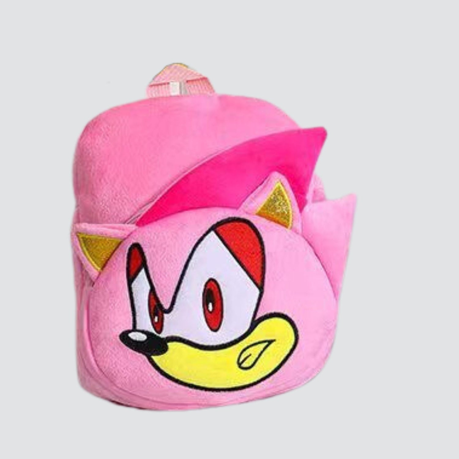 Pink Amy rose Plush Backpack