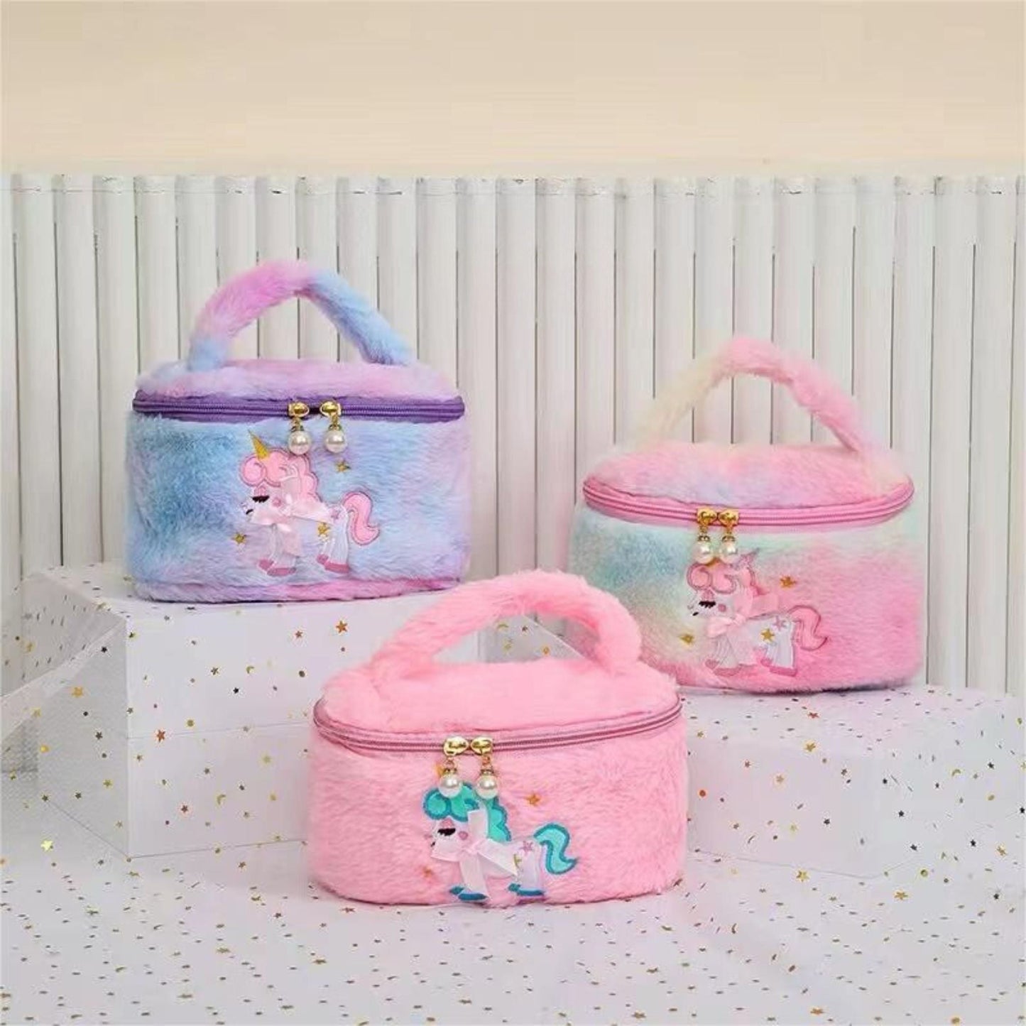 S3525 Unicorn Plush Pouch