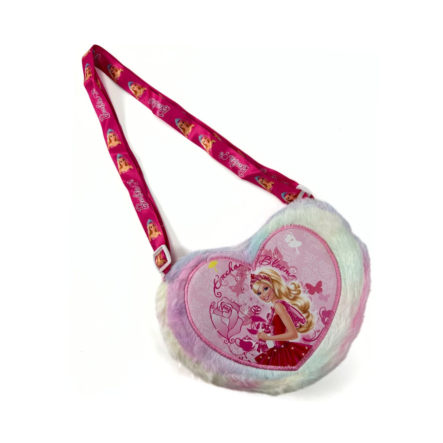 S3584 Barbie Heart Shaped Plush Crossbody