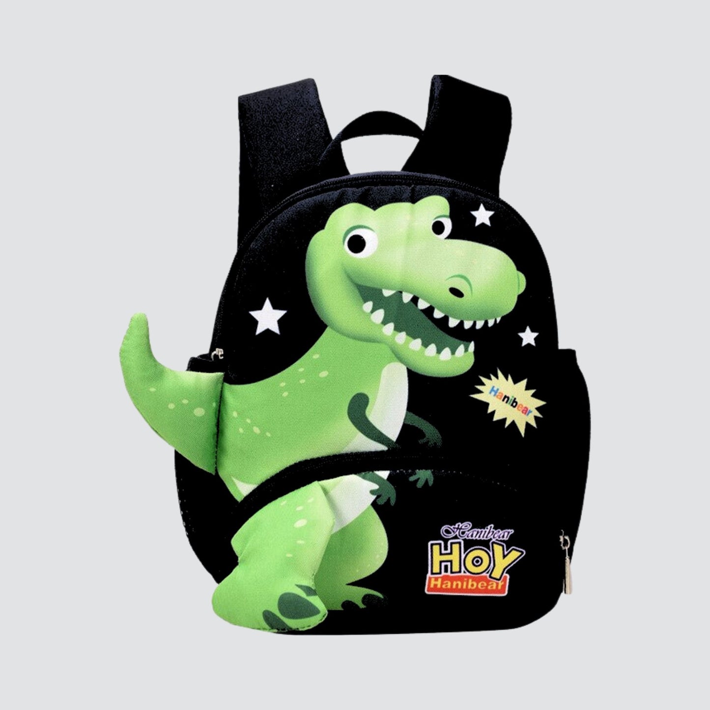 Black Plush Dinosaur Backpack