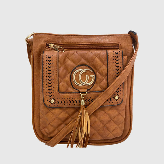 Dark Brown A1023 GG Crossbody Bag