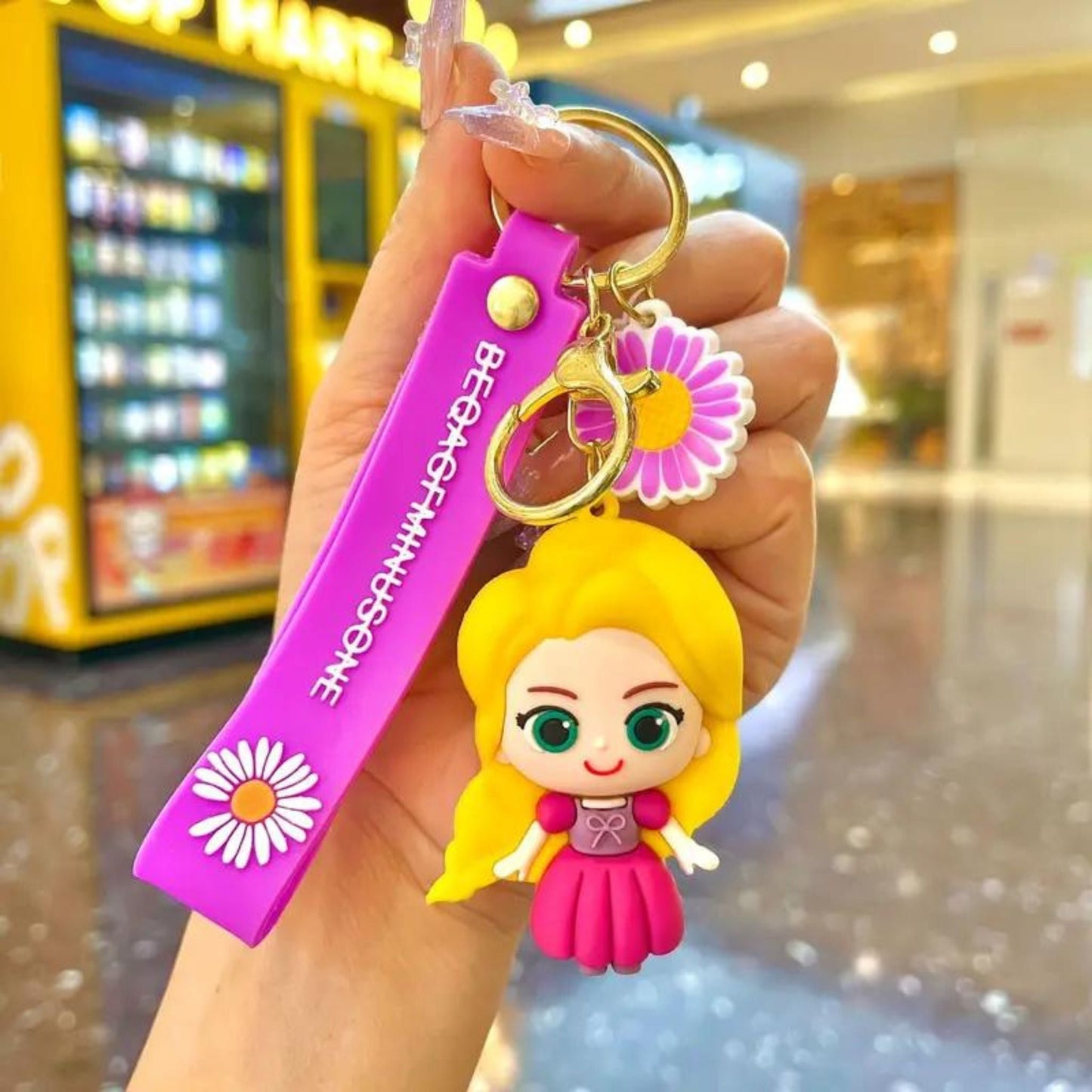 Disney Princess Silicone 3D Keychains