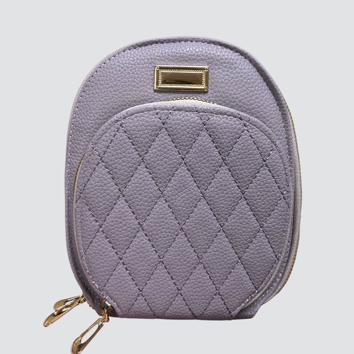 Lilac Rounded Crossbody Bag