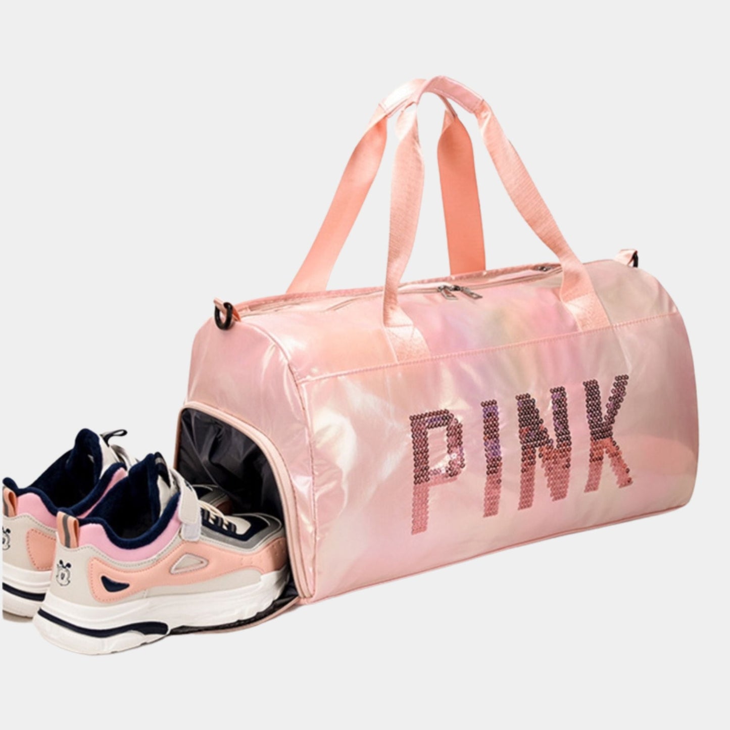 A1296 PINK DUFFEL BAG